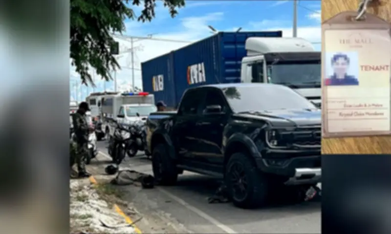 Motorcycle Rider Dies After Ford Raptor U-Turn Crash in Cebu