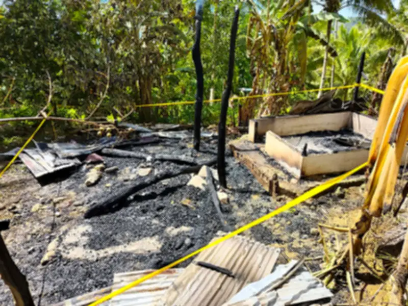 Toddler Dies in Argao House Fire, Left Alone at Home