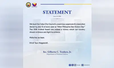 DND hails Cebu City’s West Philippine Sea Victory Day