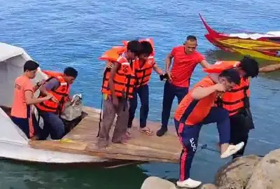 PCG Rescues 3 Fishermen from Burning Boat Off Sulu