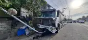 Woman injured after tanker crashes into gutter in Minglanilla, Cebu