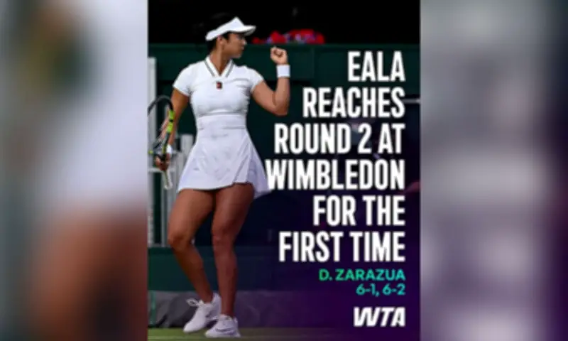 Alex Eala dominates Renata Zarazua 6-1, 6-2 in Wimbledon first round