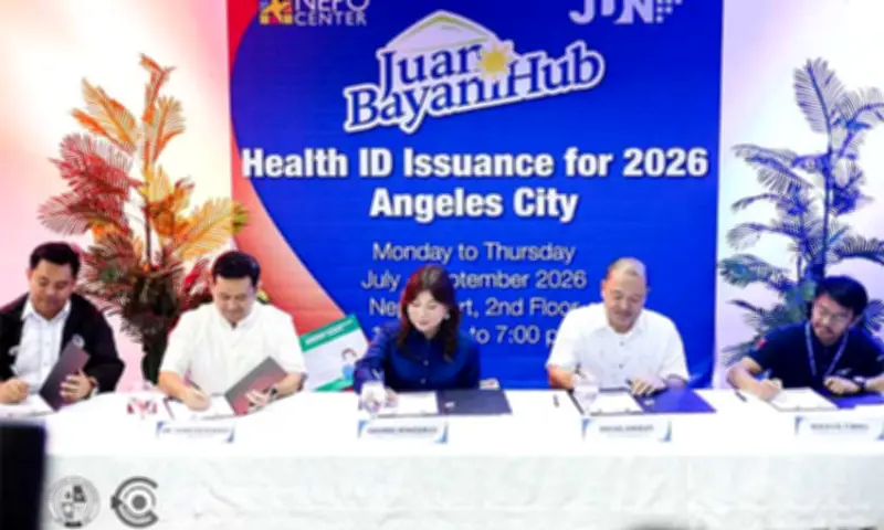 Angeles City, JDN Realty Partner for Free Health ID Service Center