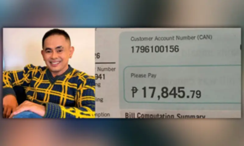 Jayson Gainza joins celebrities complaining about Meralco bill hike