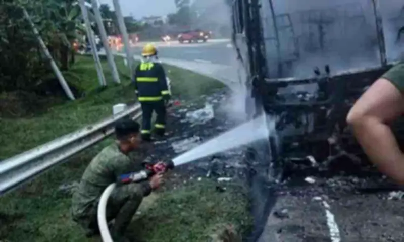 LTFRB Orders Davao Metro Shuttle to Explain Bus Fire Incident